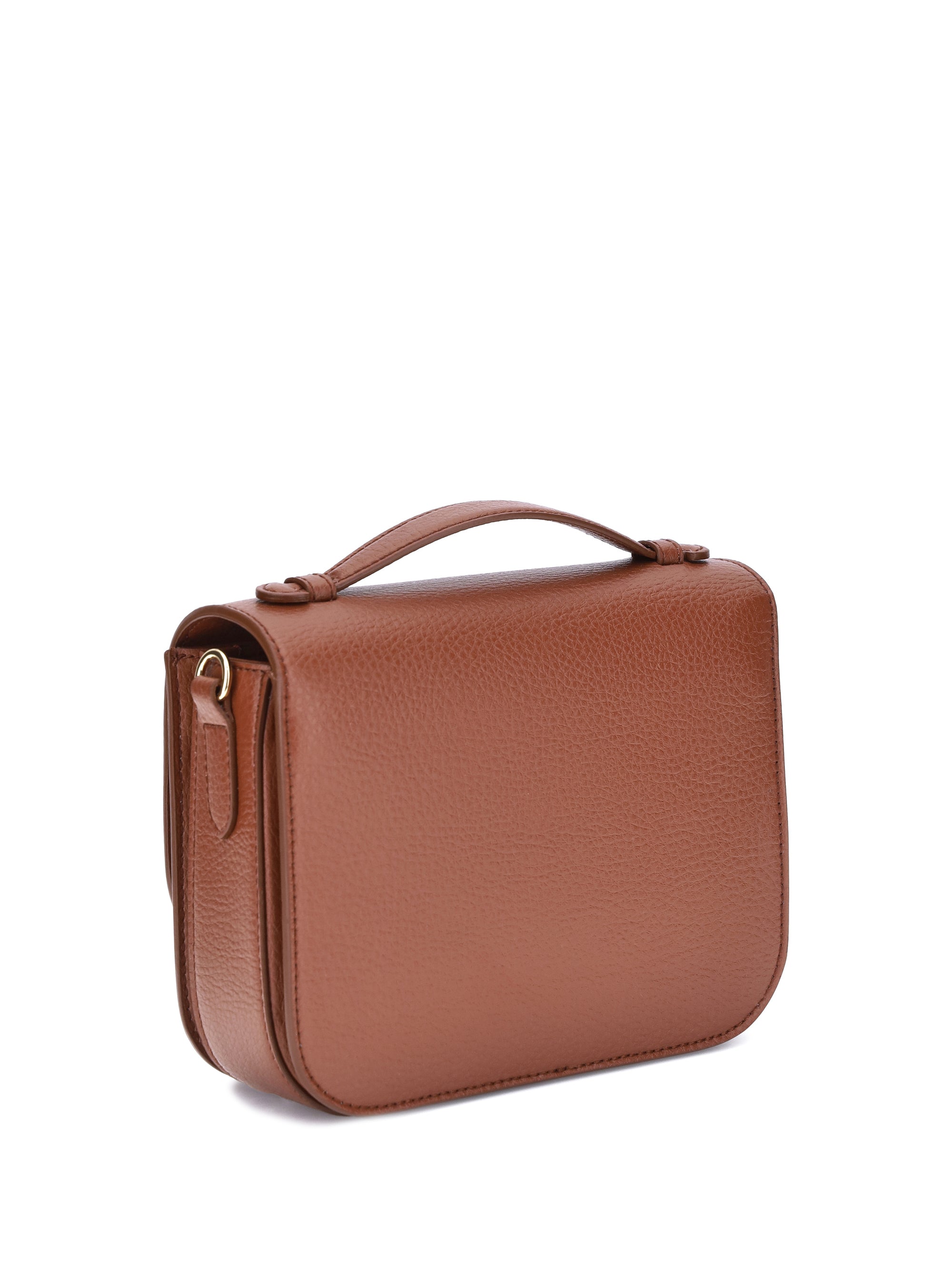 STELLA MCCARTNEY OS logo flap bag eco embossed grainy alter