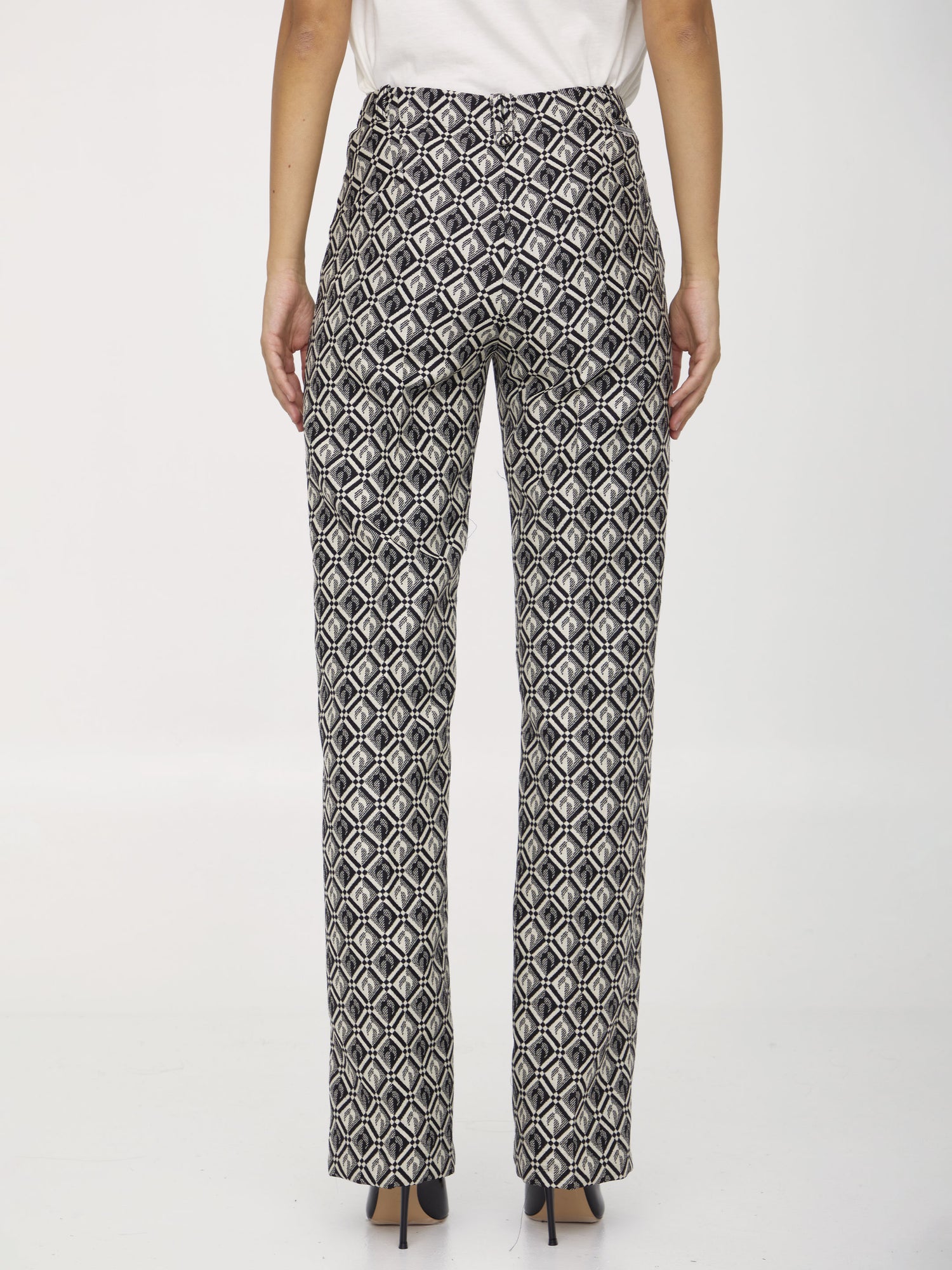 MARINE SERRE 40 moon diamant trousers