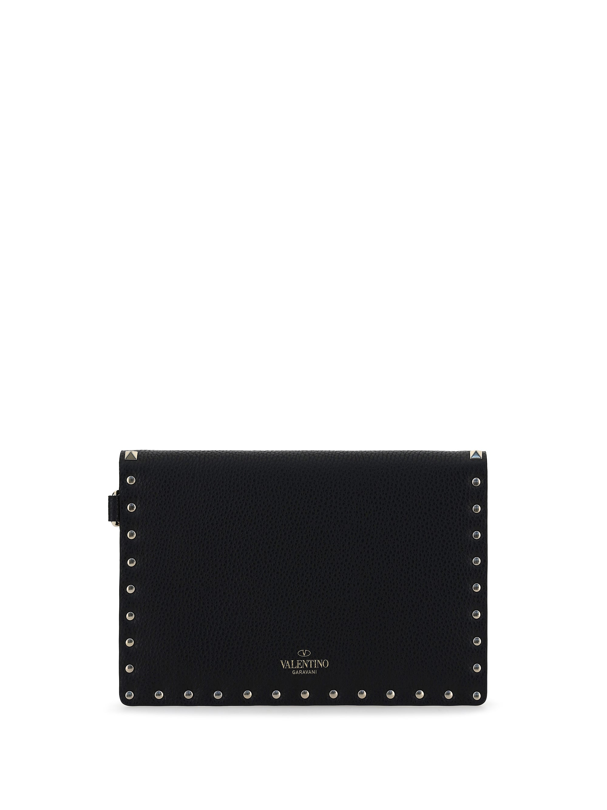 rockstud pouch in leather