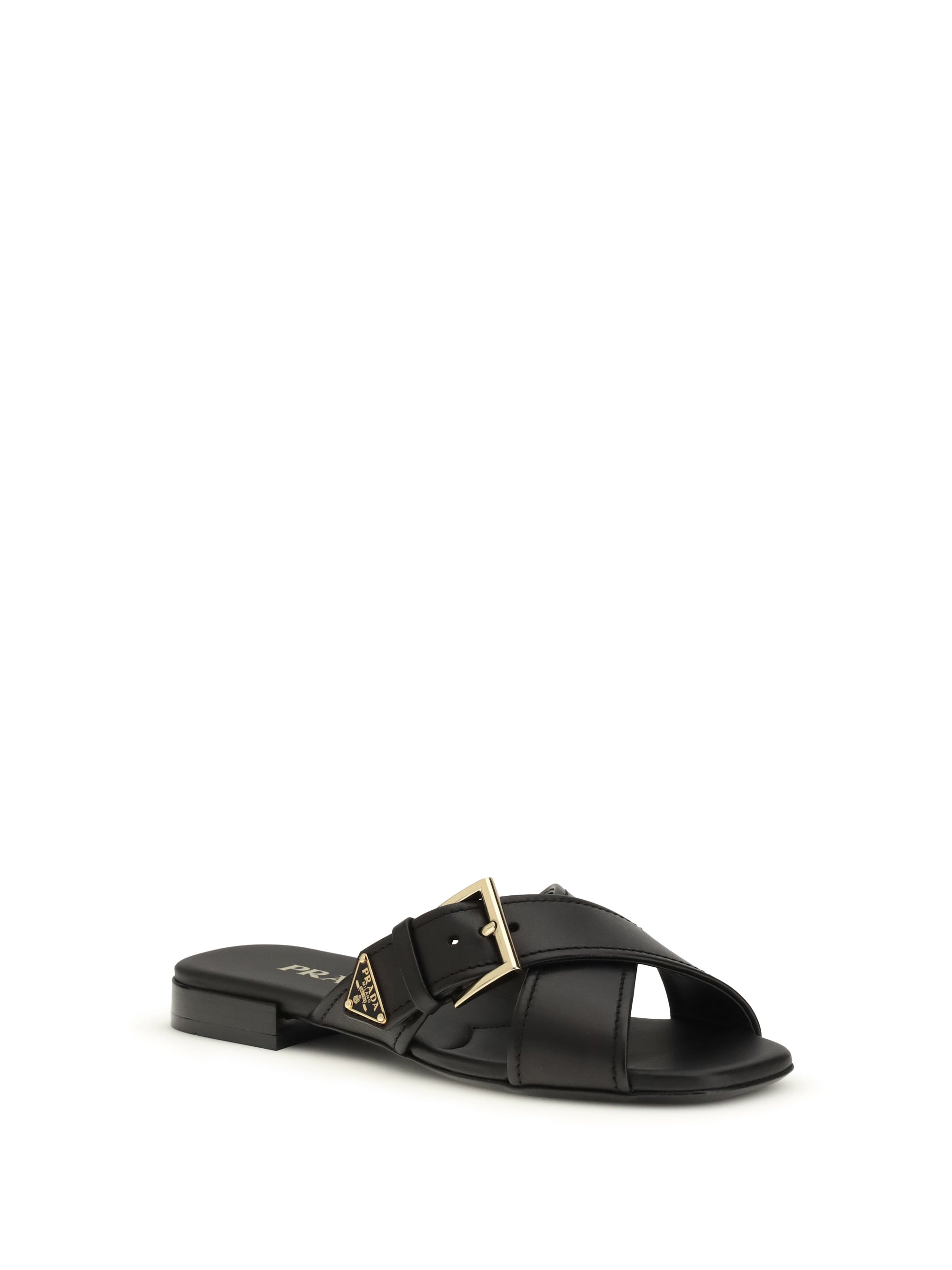 PRADA 37 leather sandals