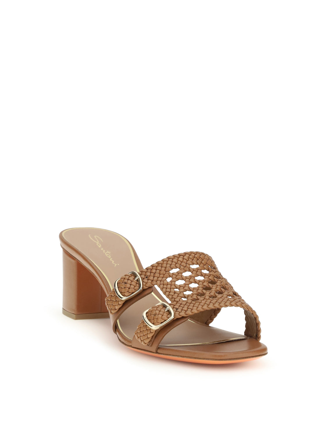 SANTONI 37 woven leather sandals