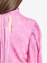 GUCCI 40 silk twill shirt with ribbon