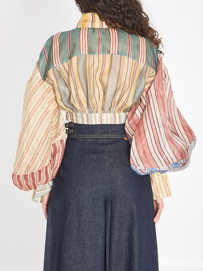 ZIMMERMANN 01 rebellion striped blouse 