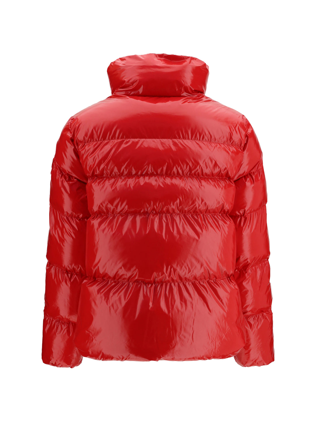 PINKO 38 glossy quilted puffer jacket