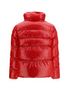 glossy quilted puffer jacket