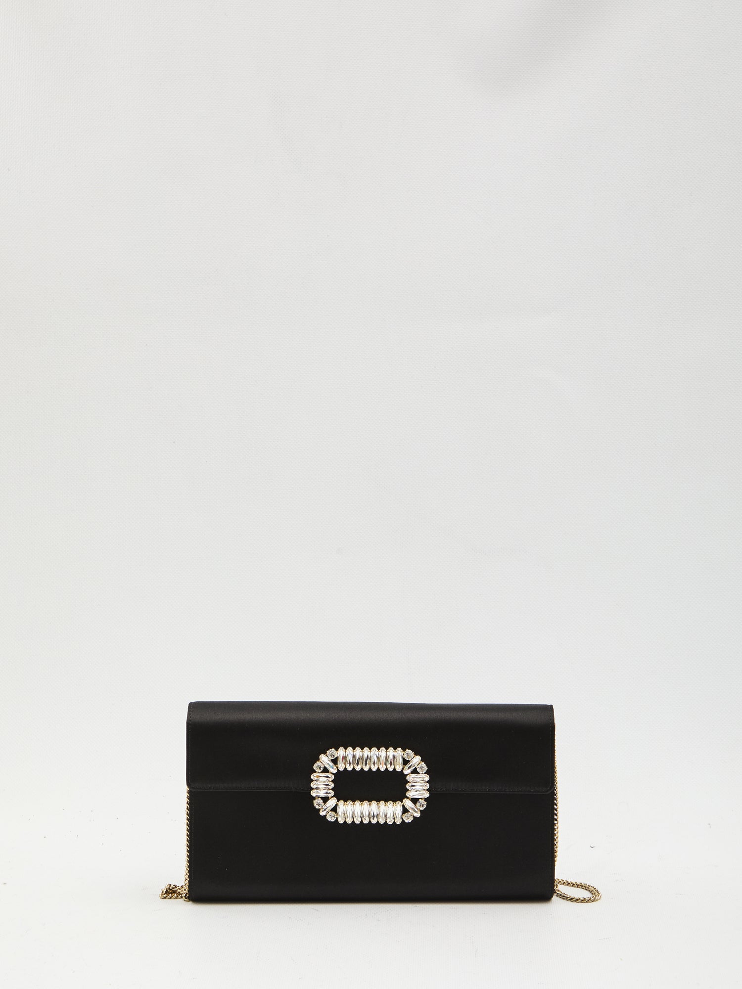 ROGER VIVIER OS satin envelope bag 