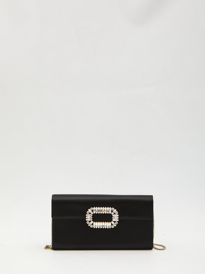 ROGER VIVIER OS satin envelope bag 