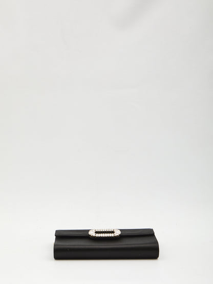 ROGER VIVIER OS satin envelope bag 