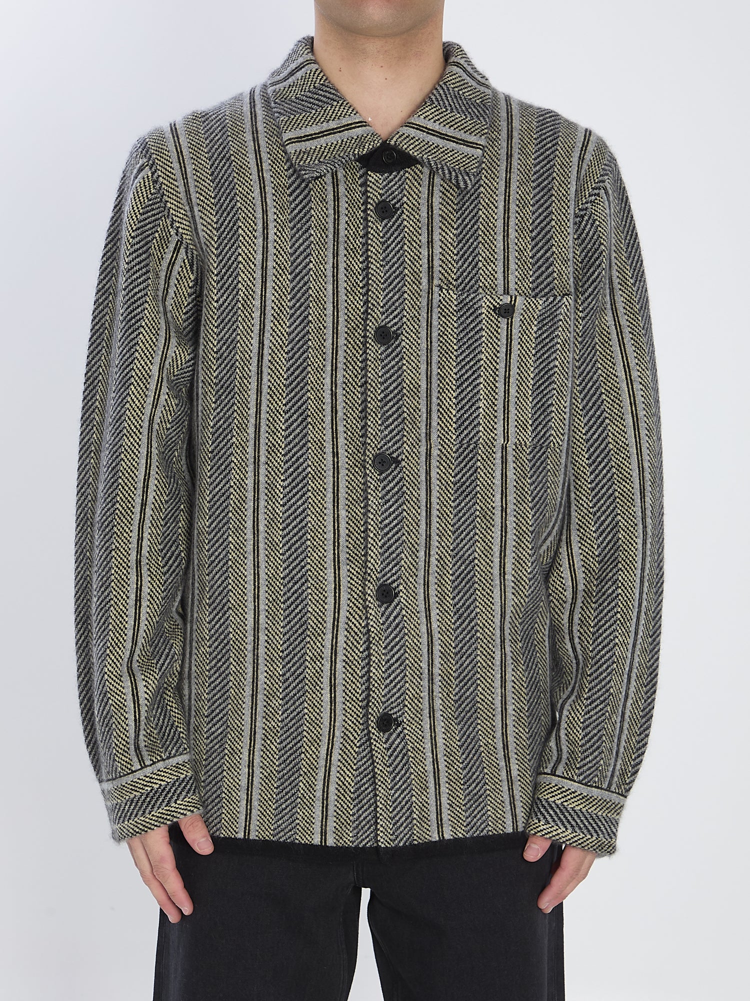 GUEST IN RESIDENCE L stripe work shirt 