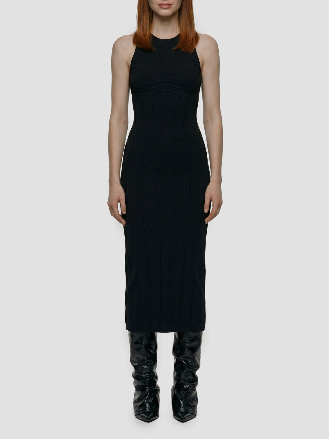 THE ATTICO 40 sculptural midi dress