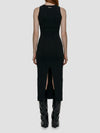 sculptural midi dress