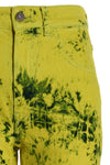 all-over tie dye print cotton denim jeans