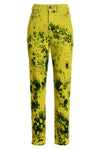 all-over tie dye print cotton denim jeans