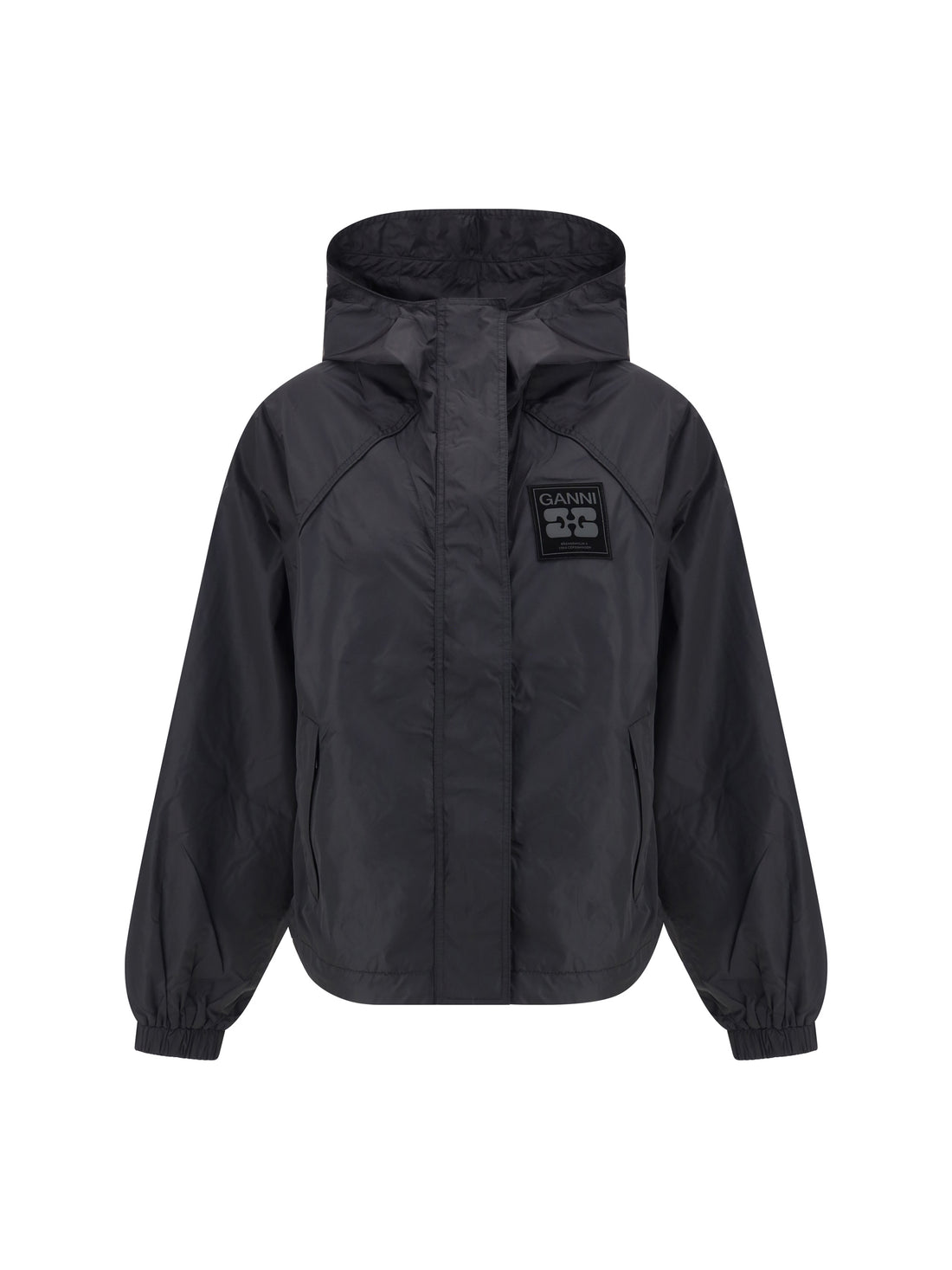 GANNI L-XL recycled nylon jacket