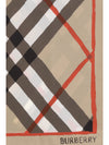 silk watercolour check scarf