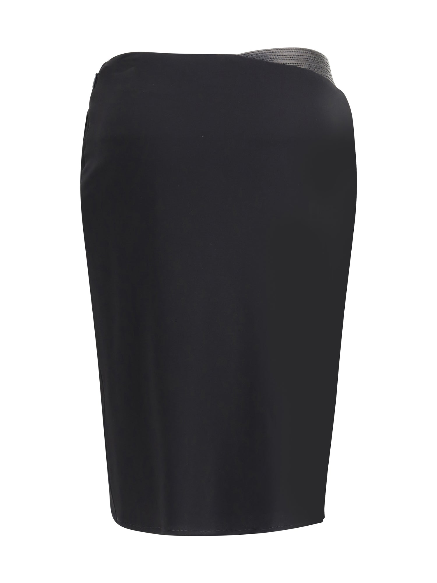 VERSACE 40 draped jersey skirt