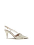 VALENTINO GARAVANI 36 bowow slingback leather pump