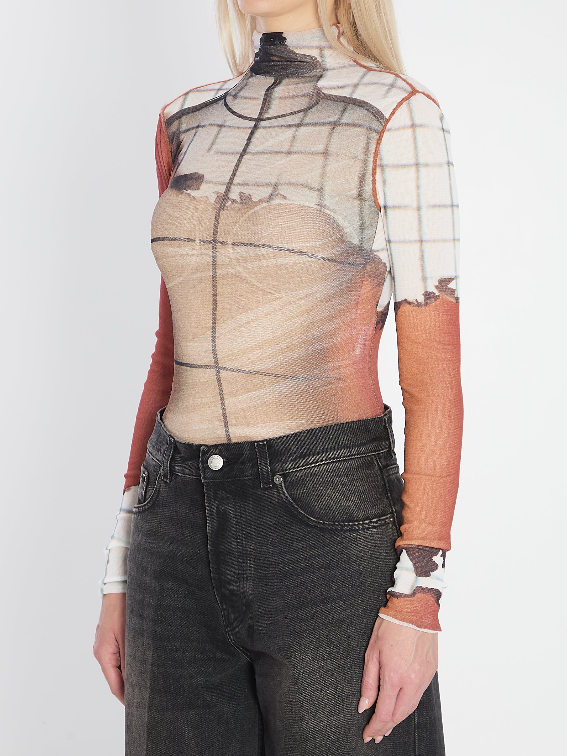 JEAN PAUL GAULTIER M fire bodysuit 