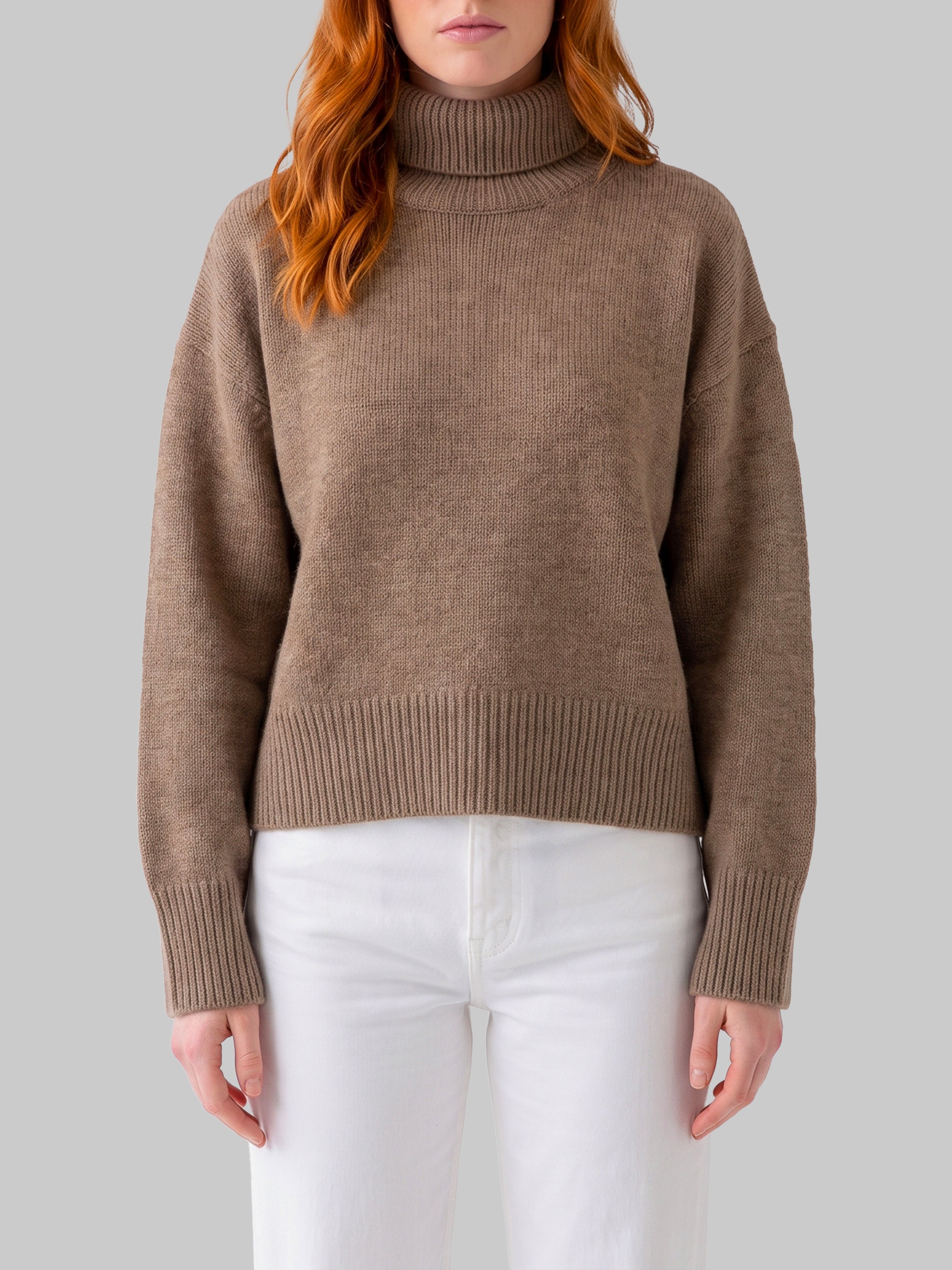 nutmeg jonah turtleneck sweater