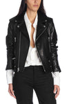 motorcycle leather biker jacket