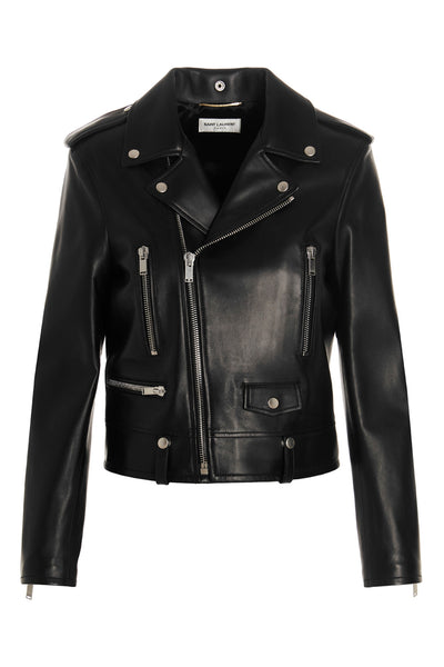 motorcycle leather biker jacket