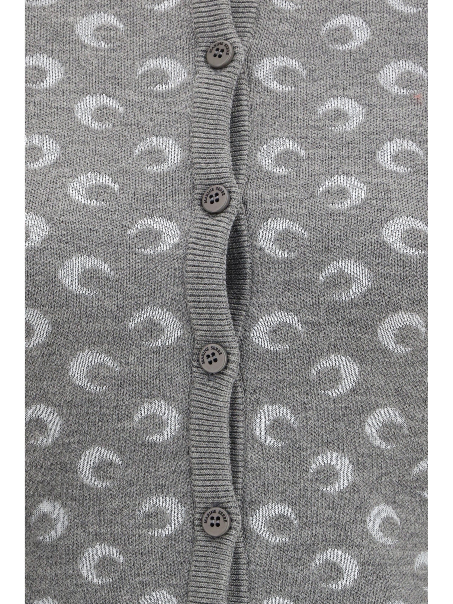 MARINE SERRE M moon wool cardigan
