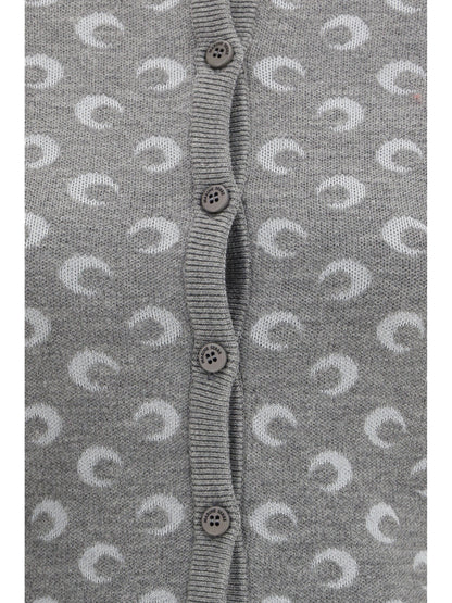 MARINE SERRE M moon wool cardigan