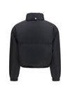 short padded jacket with zip and triangle logo
