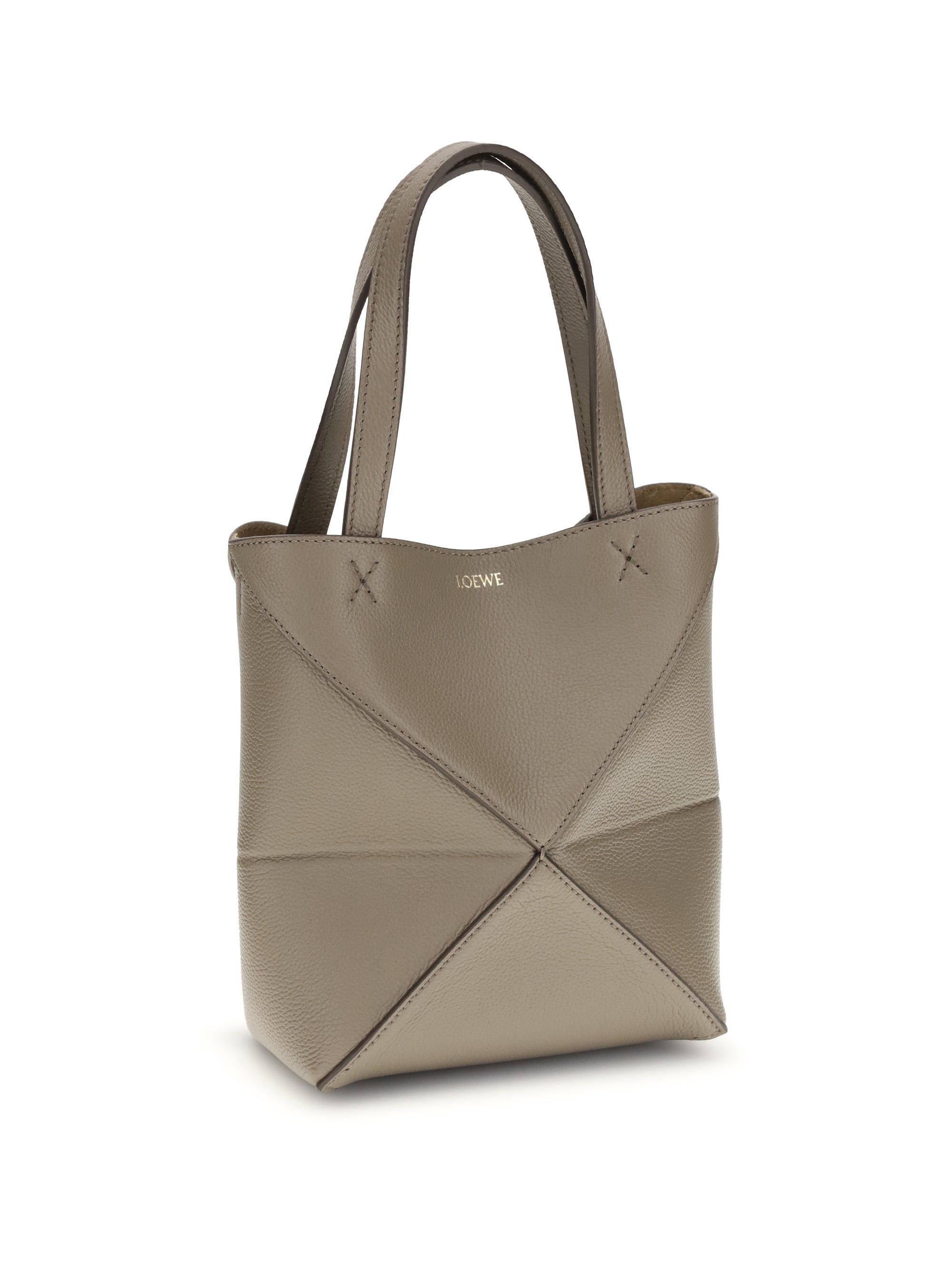 puzzle fold mini tote bag