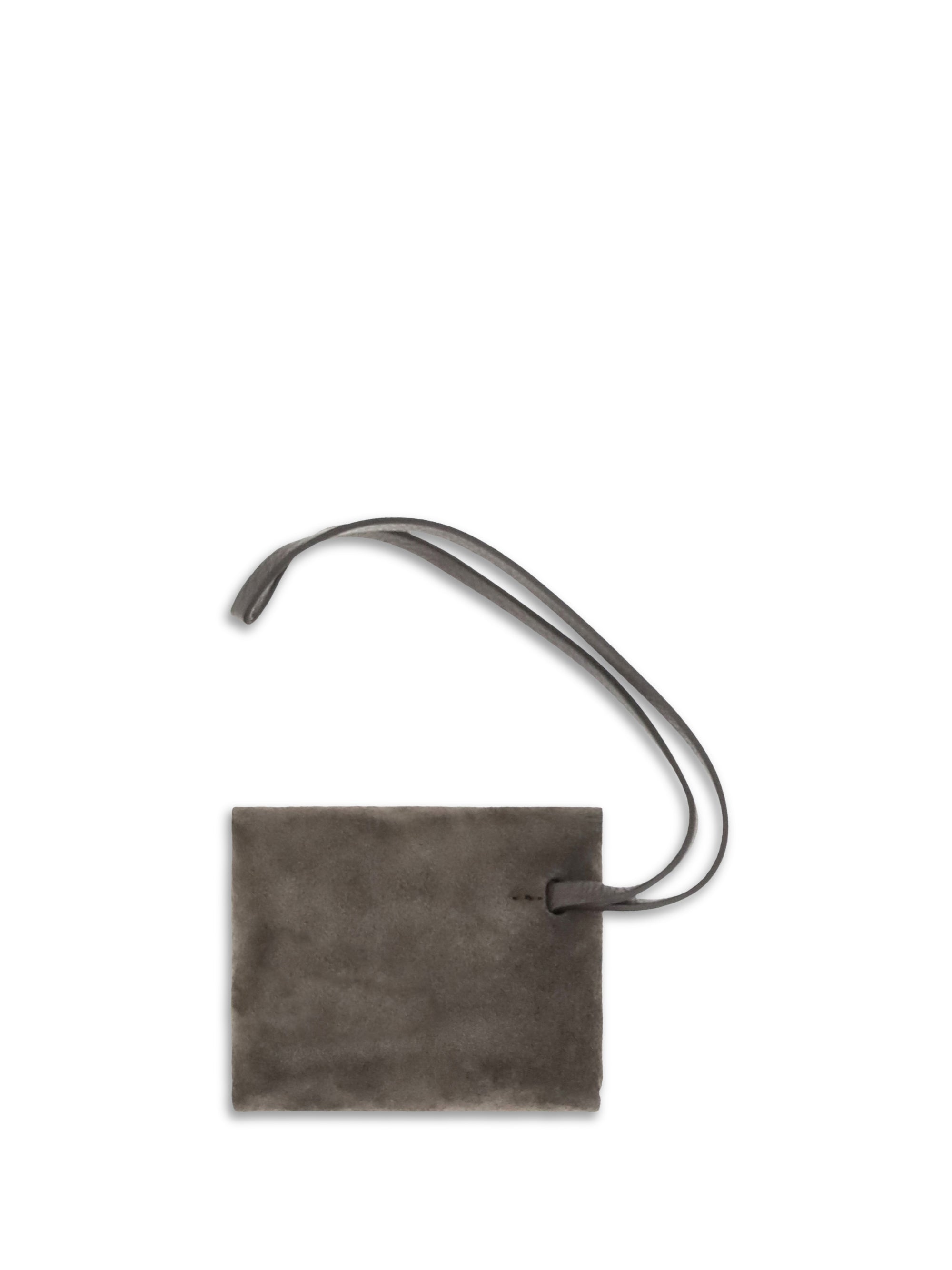 suede bag charm