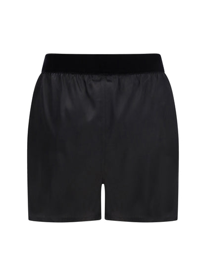 TOM FORD L stretch silk satin pj shorts