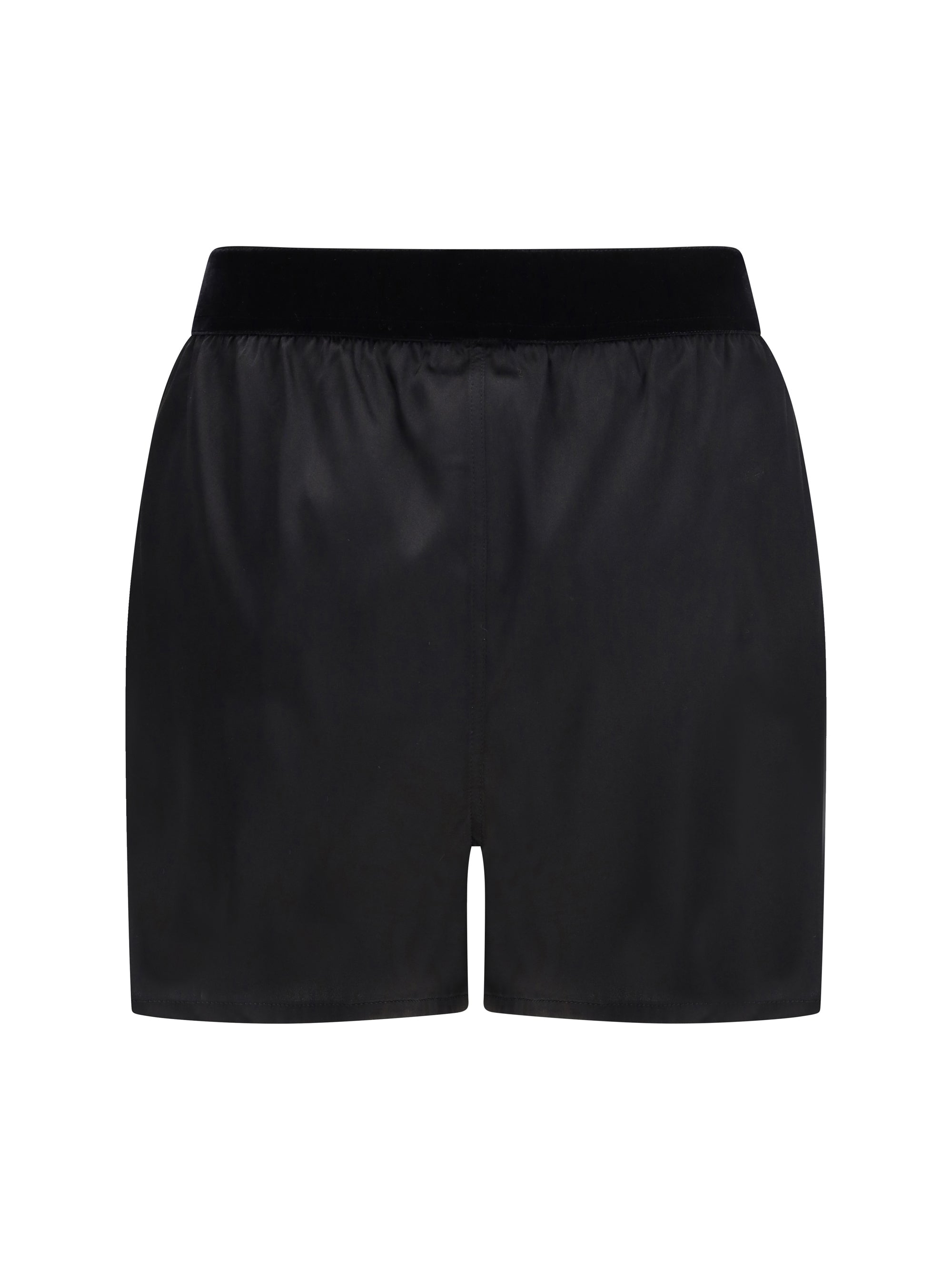 stretch silk satin pj shorts