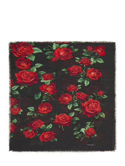red rose scarf