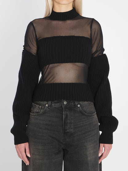 JEAN PAUL GAULTIER S sheer-effect sweater