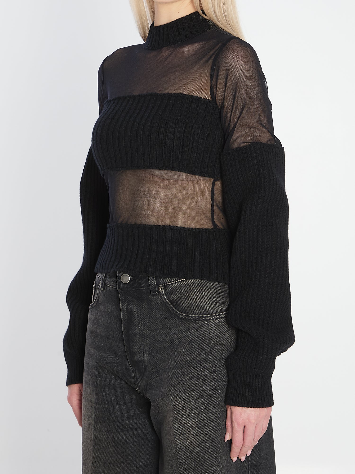 JEAN PAUL GAULTIER S sheer-effect sweater