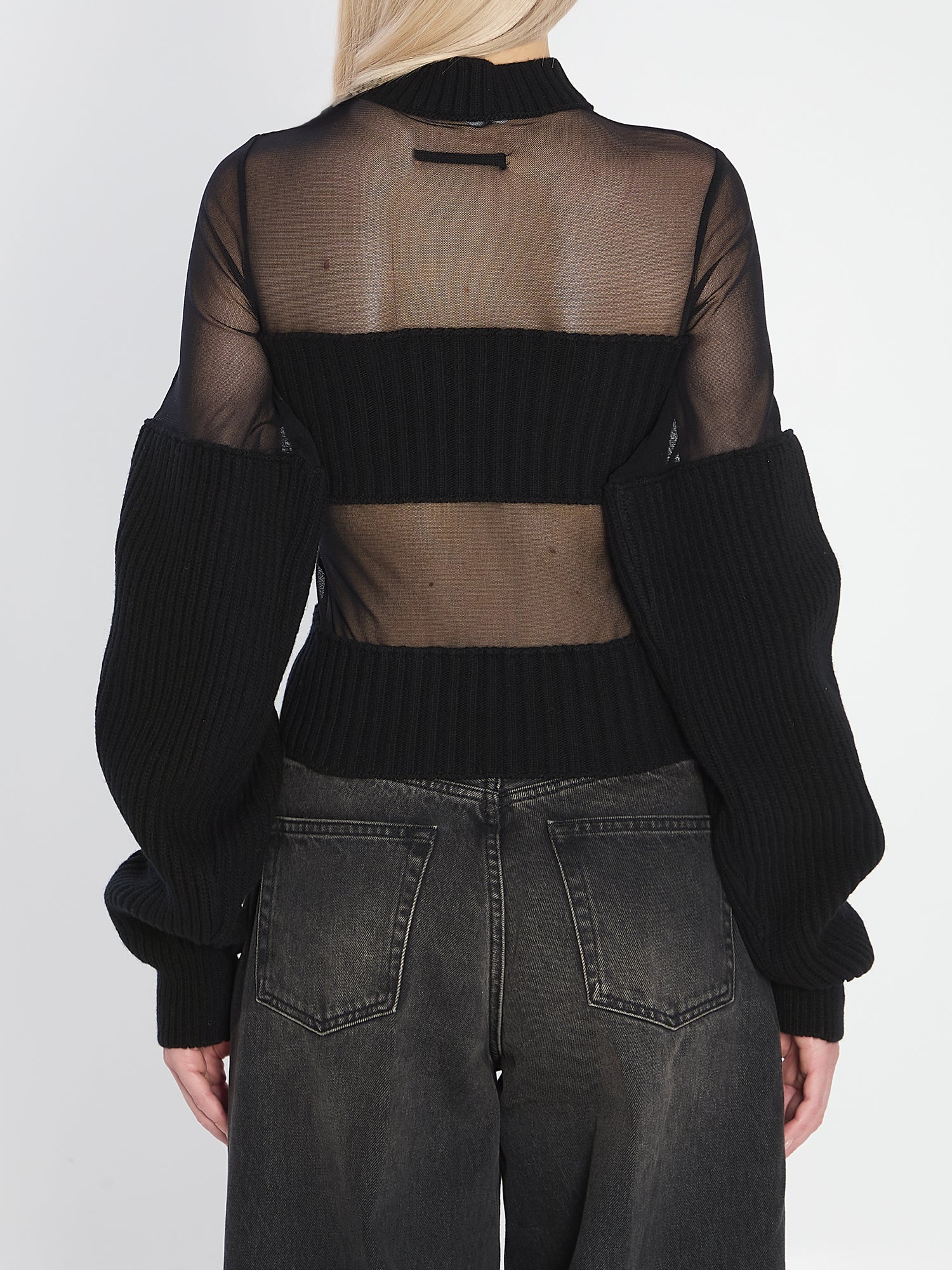 JEAN PAUL GAULTIER S sheer-effect sweater