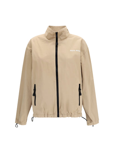gabardine jacket with zip