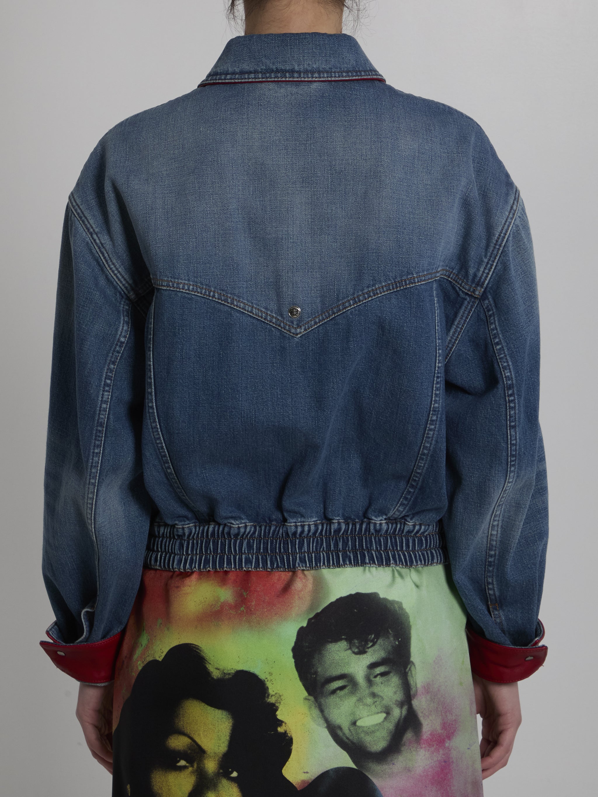cotton denim blouson