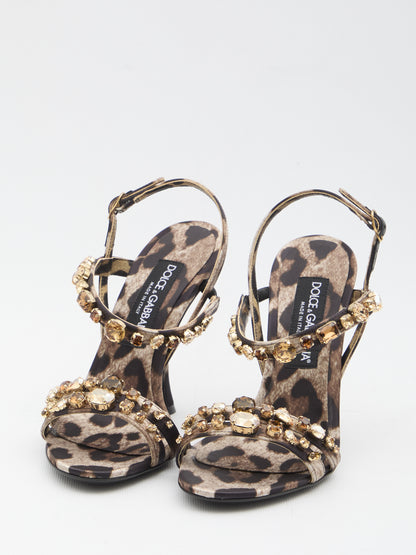 DOLCE&amp;GABBANA 36 animal print sandals 