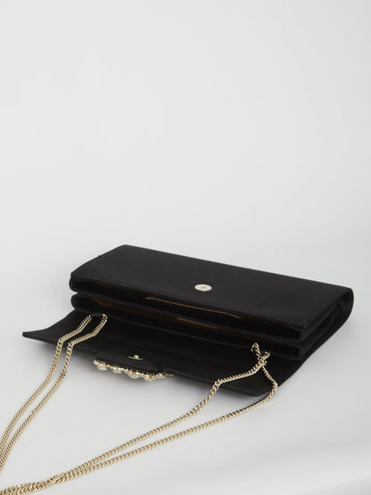 ROGER VIVIER OS flower buckle pouch