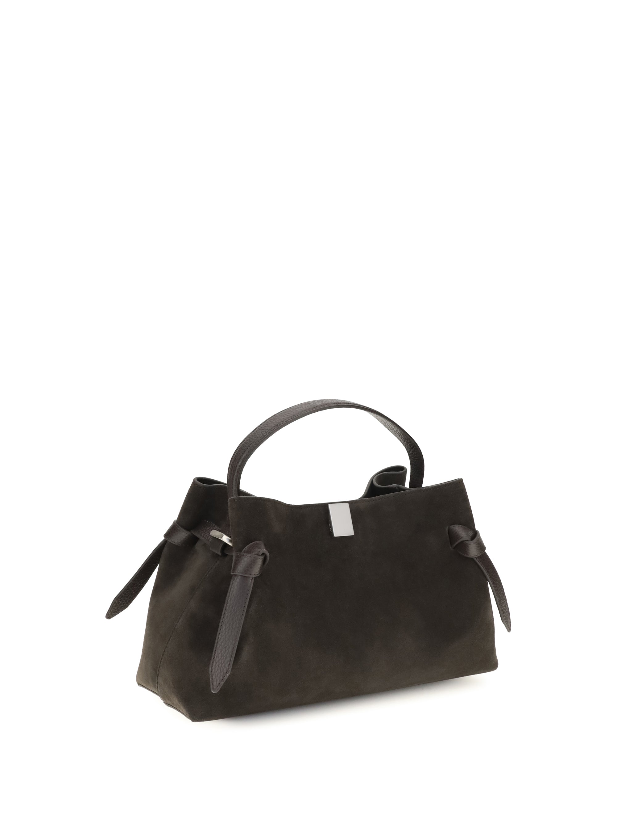 gyoza suede shoulder bag