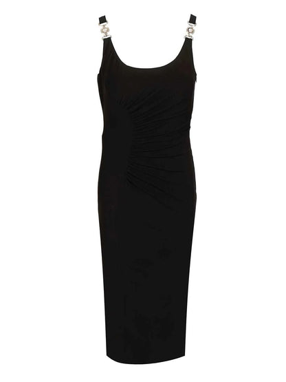 VERSACE 40 midi dress in jersey crepe stretch