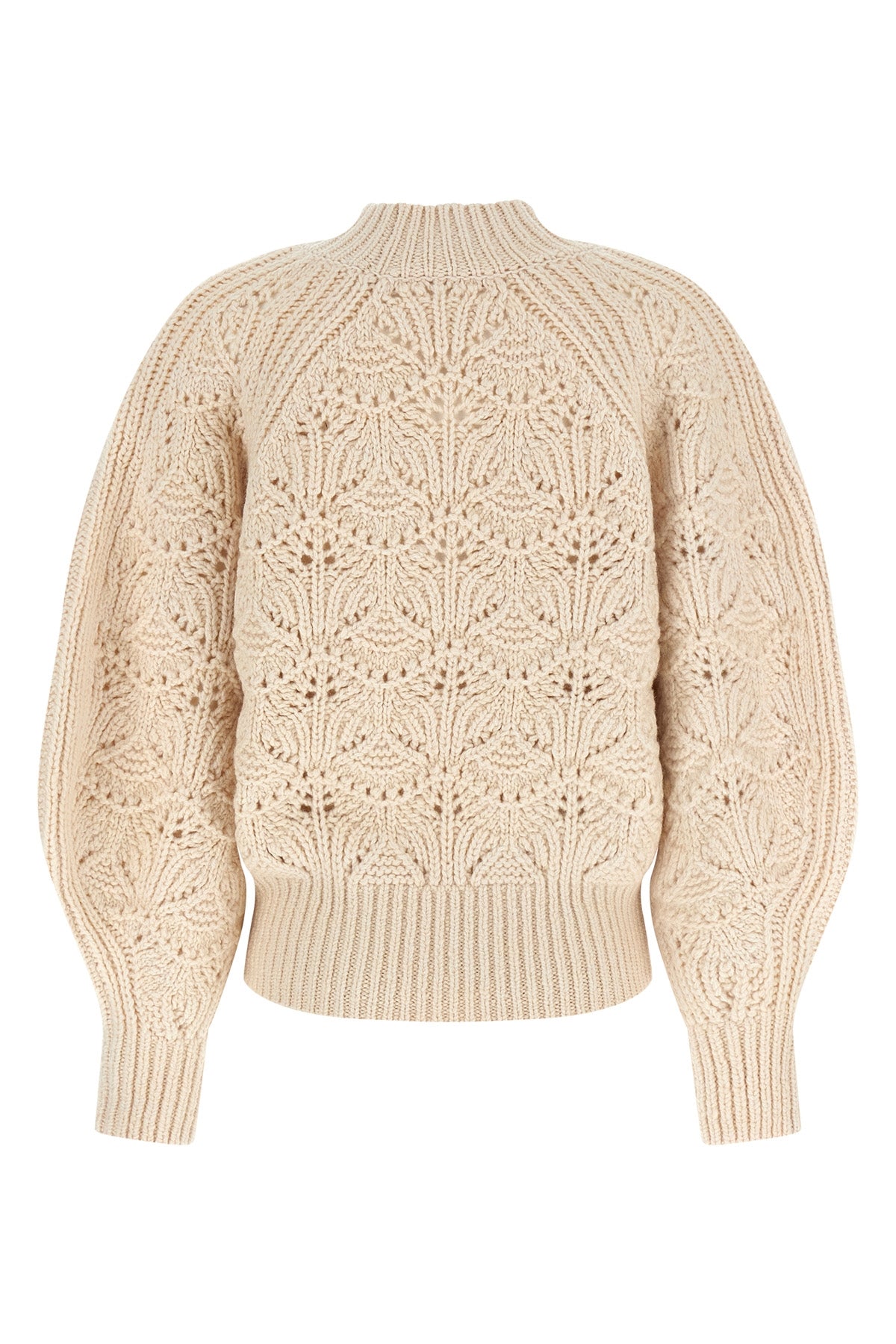 hypnotic cable knit wool sweater