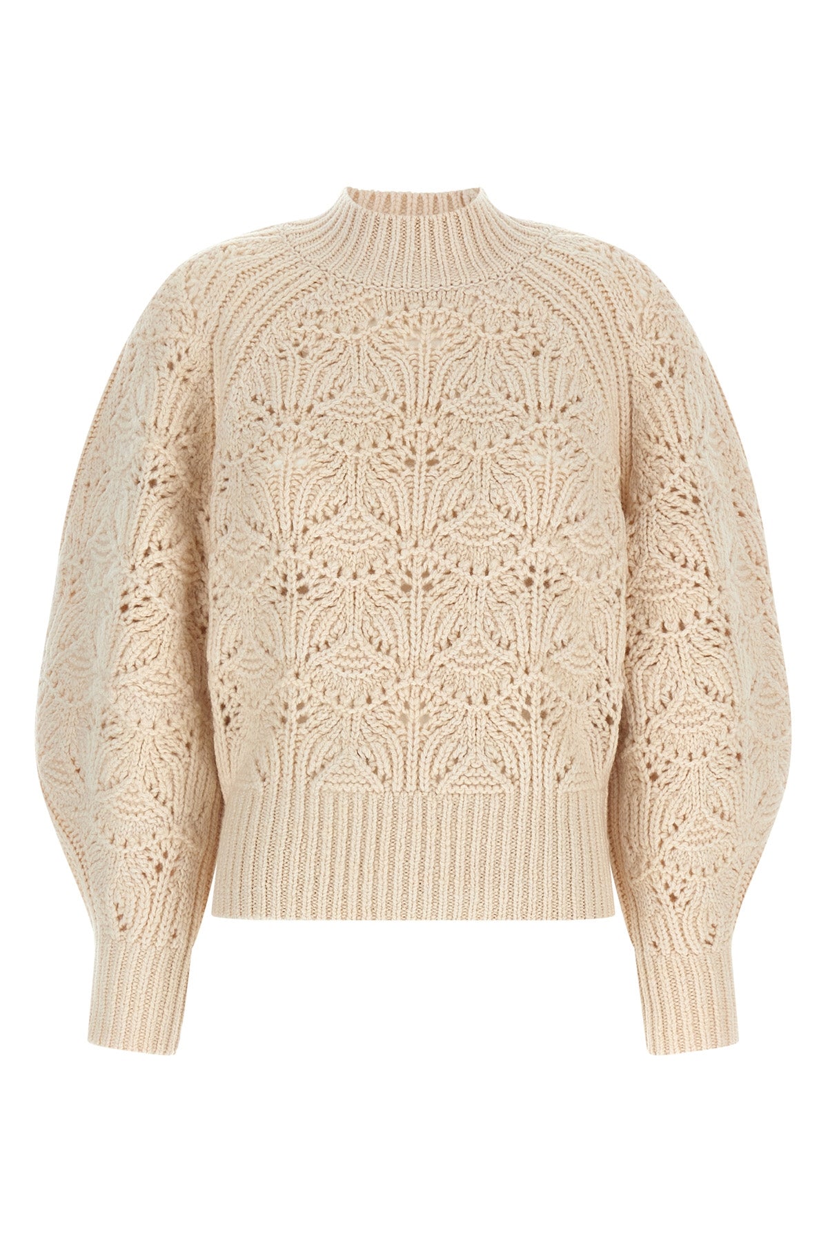 hypnotic cable knit wool sweater