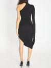 draped midi dress
