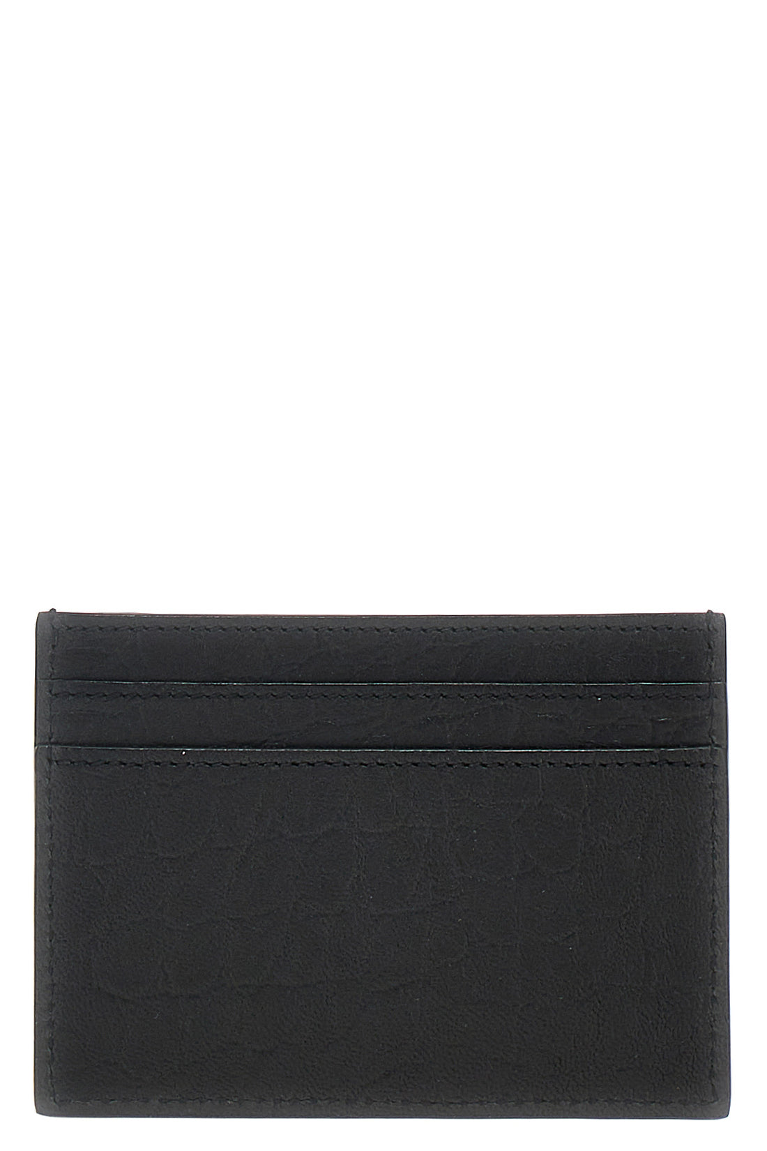 SAINT LAURENT OS cassandre crocodile print leather card holder
