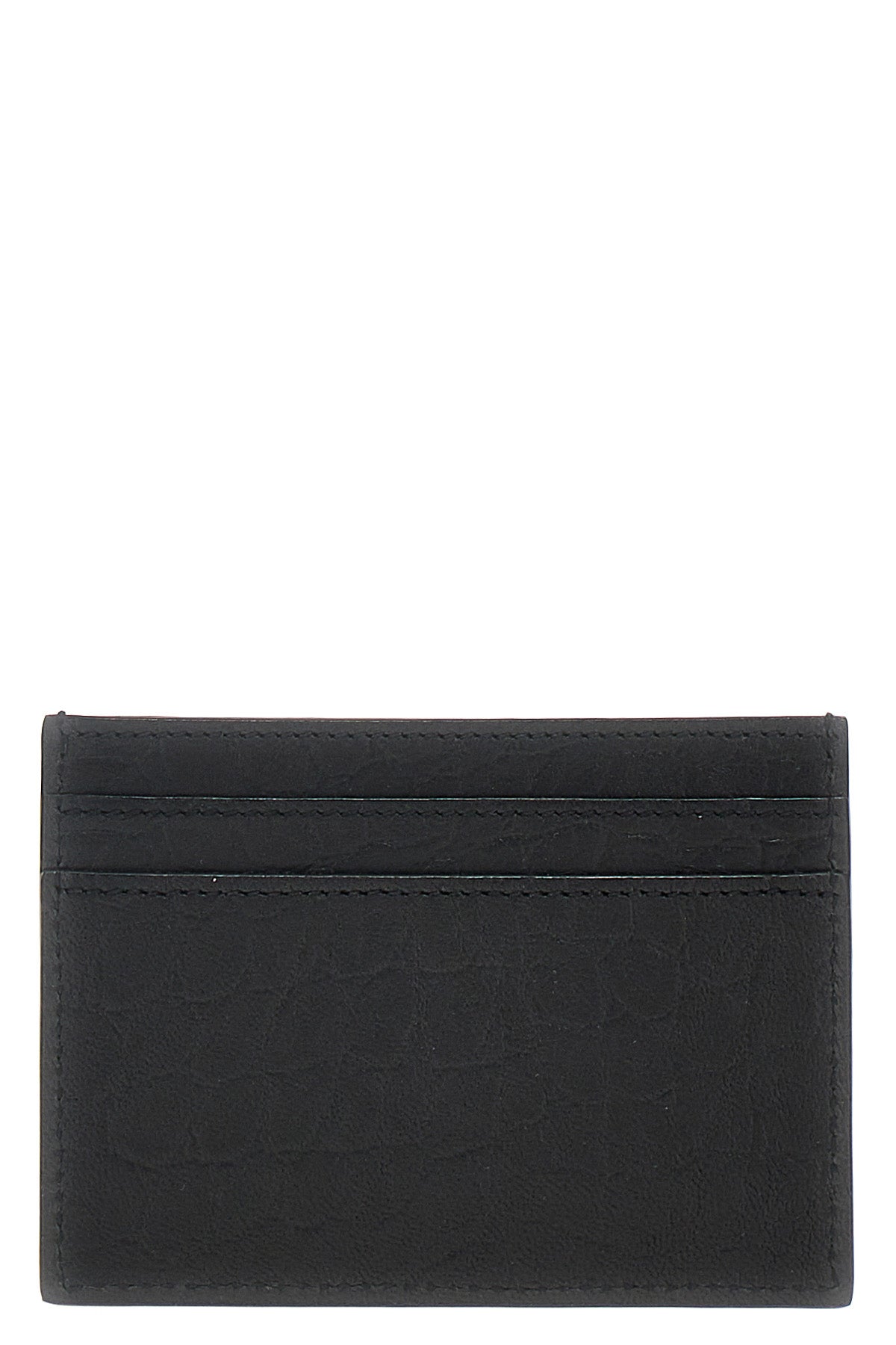 cassandre crocodile print leather card holder