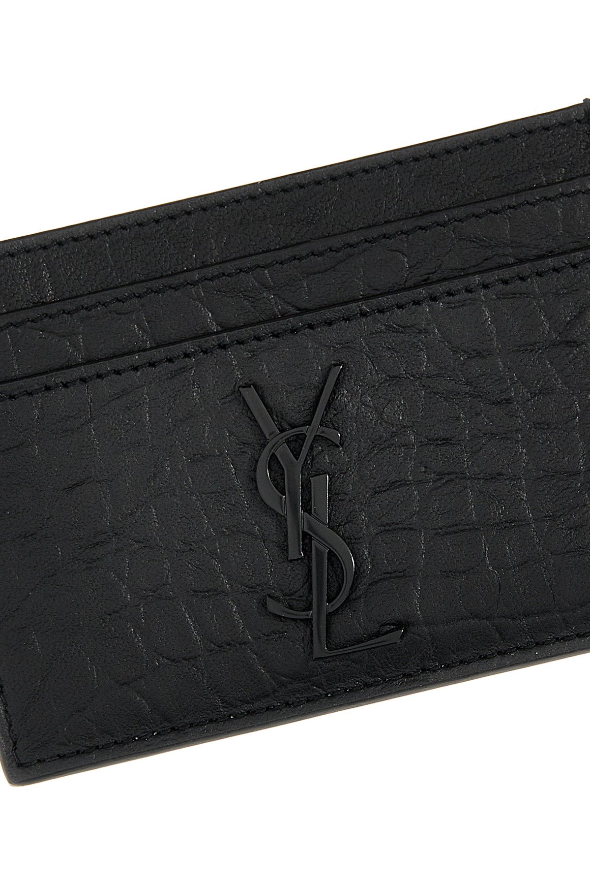 cassandre crocodile print leather card holder