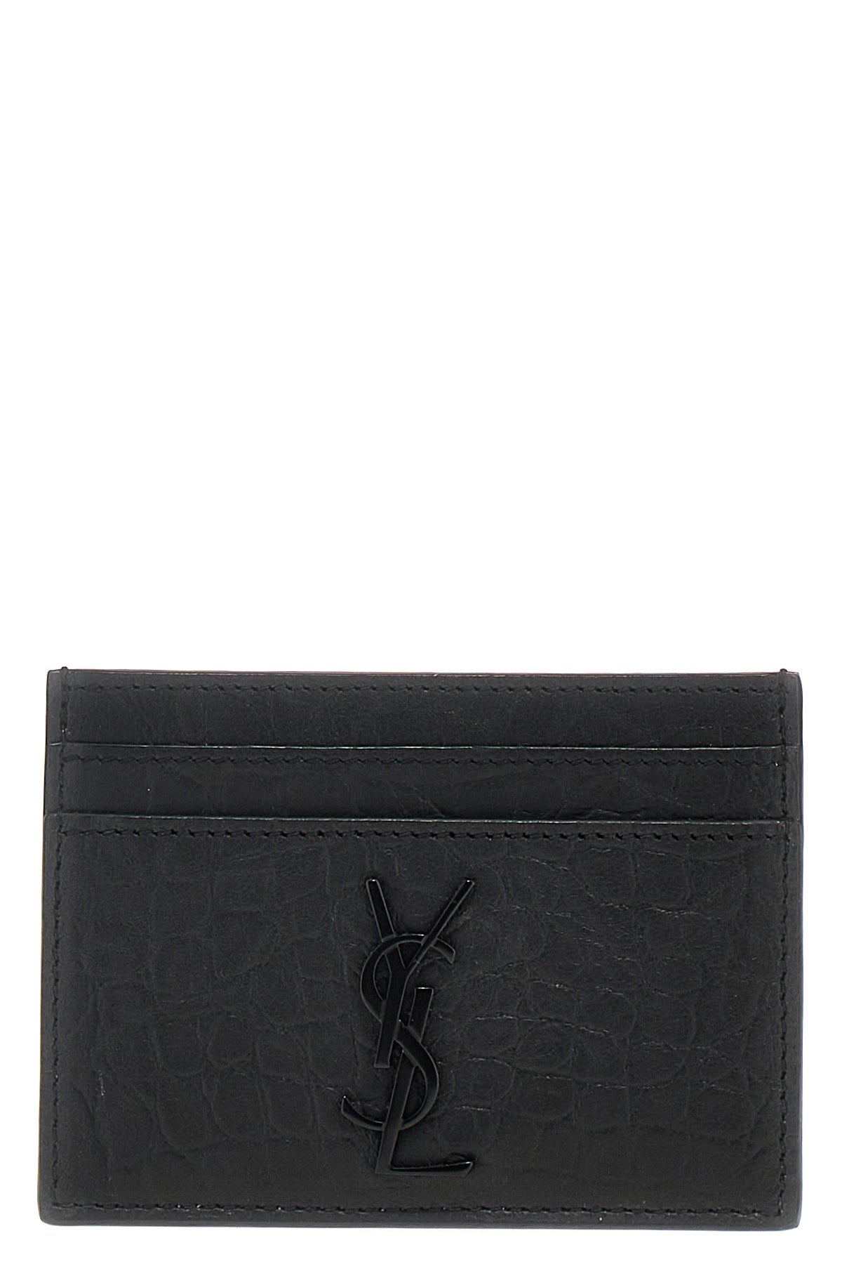 cassandre crocodile print leather card holder