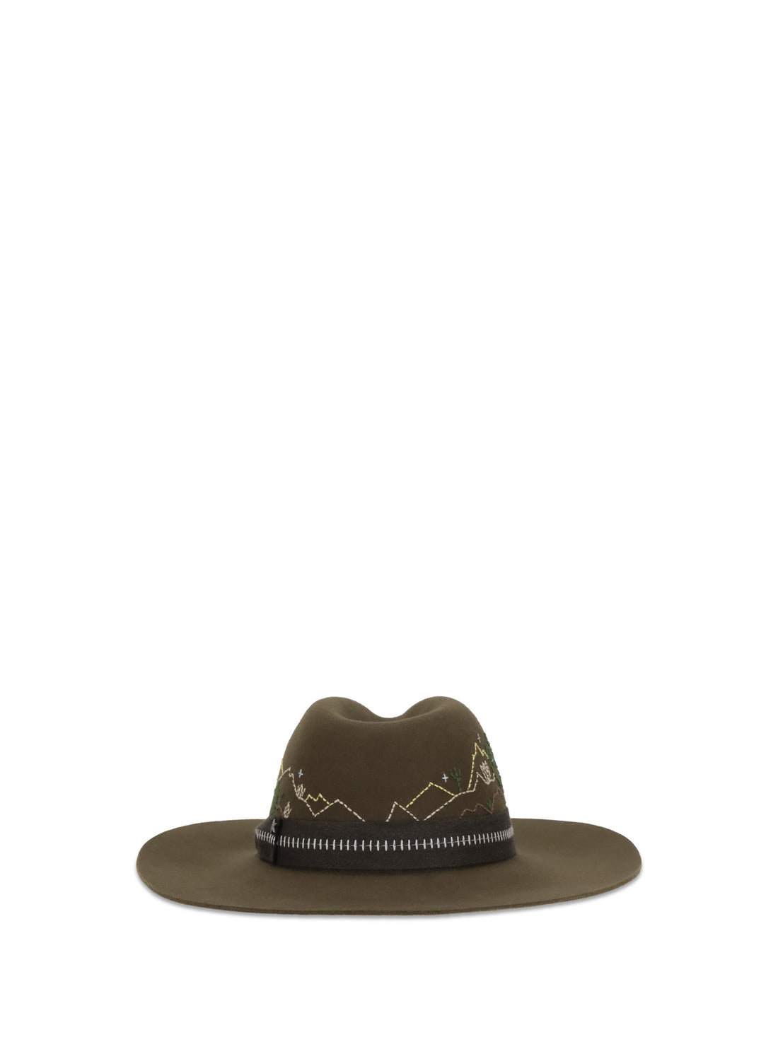 GOLDEN GOOSE S embroidered fedora hat